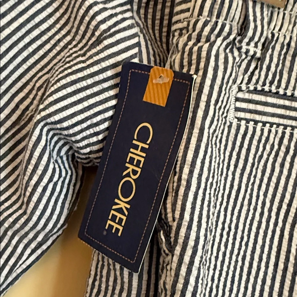 Cherokee Boys Blue White Striped Seersucker Suit Set‎ -12 MONTHS- Easter Wedding